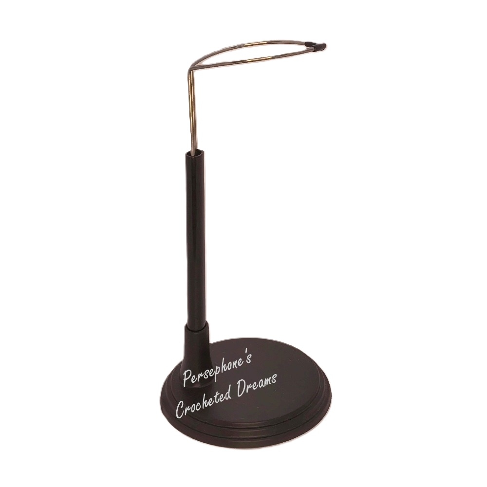 Persephone's Crocheted Dreams - Doll Stand Decorative board - Black